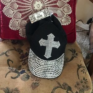 Brand new blinged out baseball cap